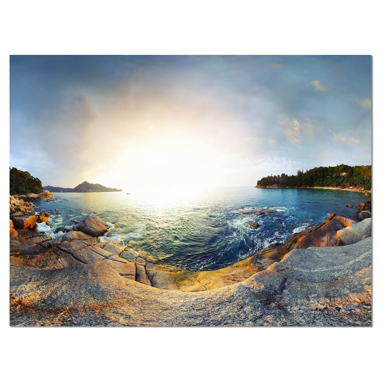 Designart - Rocky Coast in Andaman Sea - Landscape Canvas Art Print